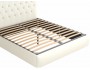 Мягкая кровать "Амели" 1600 белая с орт.основанием с м фото