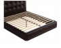 Мягкая двуспальная кровать "Селеста" 1600 венге с распродажа