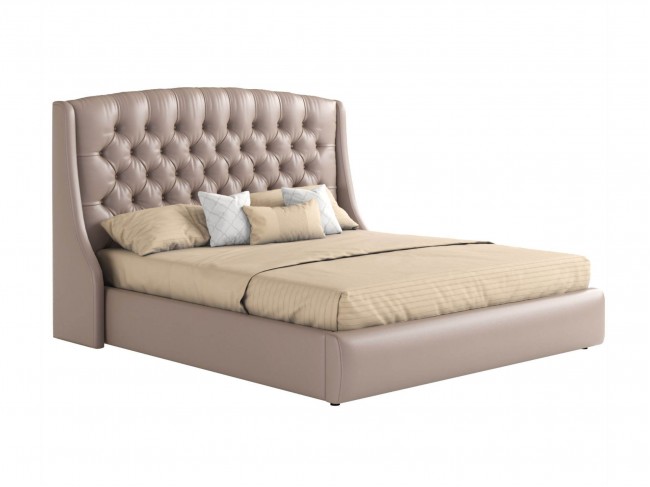 Мягкая двуспальная кровать "Стефани" 1600 с подъемным фото