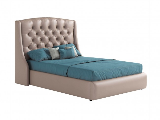 Мягкая двуспальная кровать "Стефани" 1400 с фото