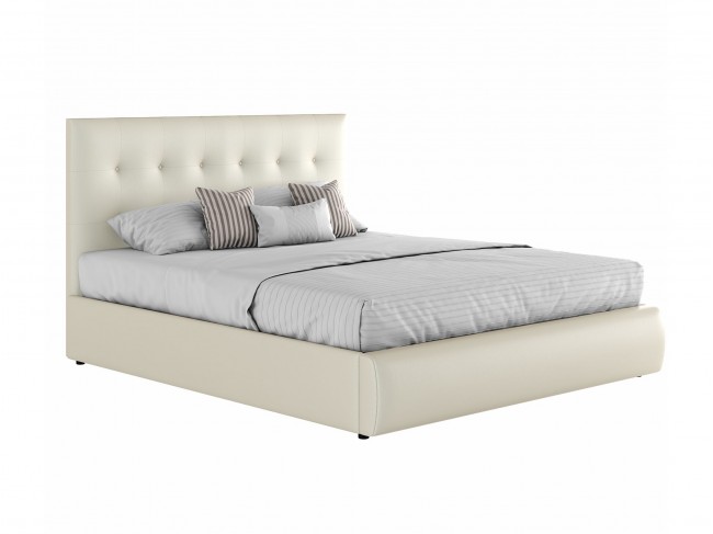 Мягкая кровать "Селеста" 1800 белая с подъемным механи фото