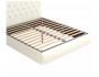 Мягкая кровать "Амели" 1800 белая с орт.основанием и м недорого