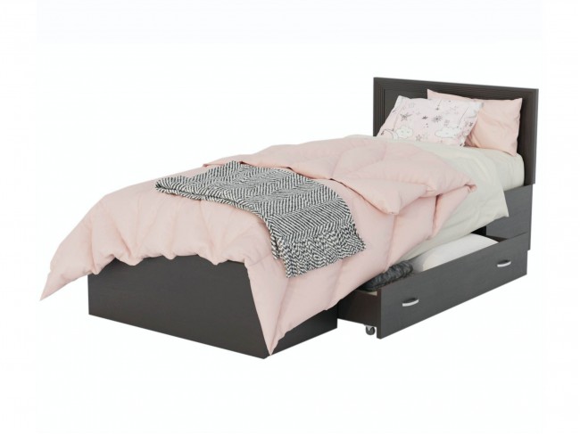 Кровать Адель 900 с багетом, ящиком и матрасом ГОСТ фото