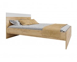 Кровать "Диана&; 1400 (дуб золотой) с матрасом ГОСТ