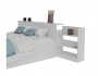 Кровать Доминика с блоком 160 (Белый) с матрасом ГОСТ распродажа