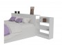 Кровать Доминика с блоком 140 (Белый) с матрасом ГОСТ от производителя