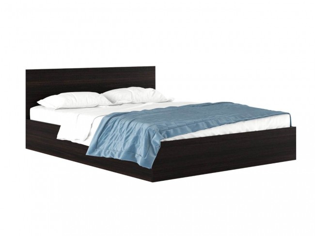 Двуспальная недорогая кровать 1600 "Виктория" венге фото