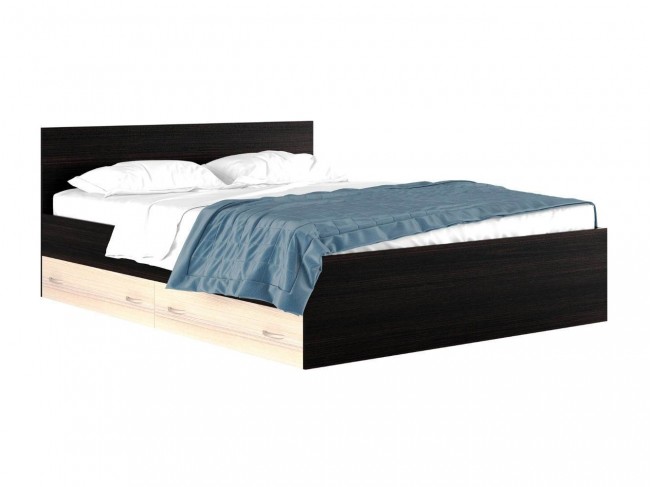 Двуспальная кровать "Виктория" 1600 с выдвижными ящика фото