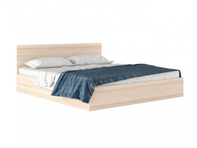 Широкая двуспальная кровать "Виктория" 1800 дуб фото
