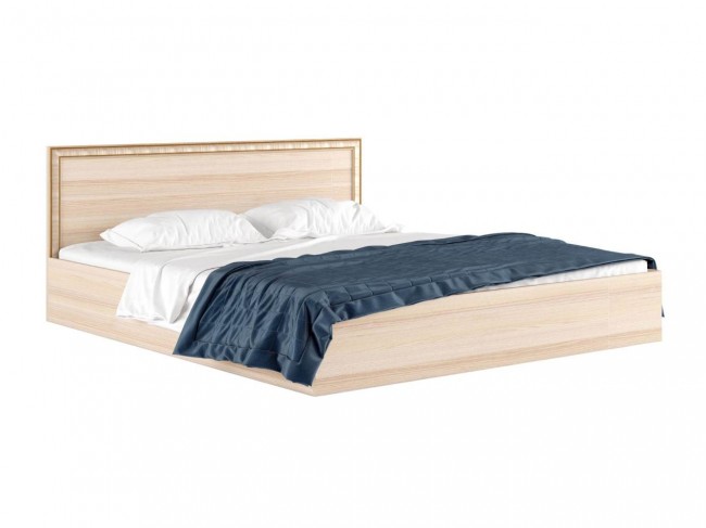Двуспальная кровать "Виктория-Б" с багетом 1600 дуб фото
