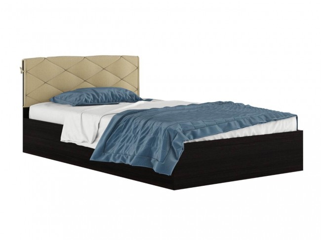 Полутороспальная кровать "Виктория-П" с подушкой 1200  фото