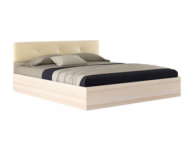 Двуспальная кровать "Виктория ЭКО-П" с изголовьем из фото