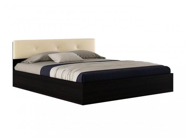 Двуспальная кровать "Виктория ЭКО-П" 1800 венге с фото