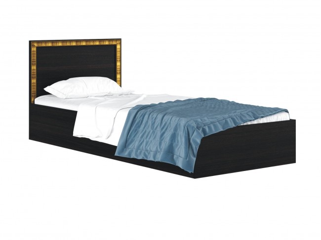 Односпальная кровать "Виктория-Б" 900 с багетом венге  фото