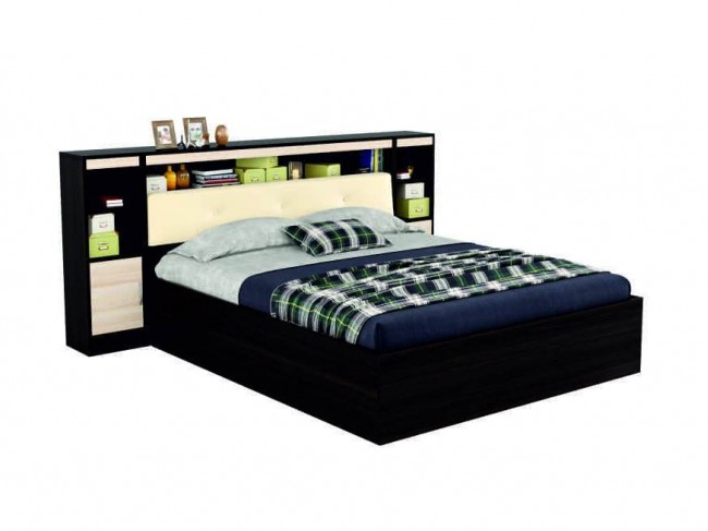 Двуспальная кровать "Виктория ЭКО-П" 180 с мягким блок фото