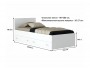 Односпальная кровать "Виктория" 900 с ящиками белая с  недорого