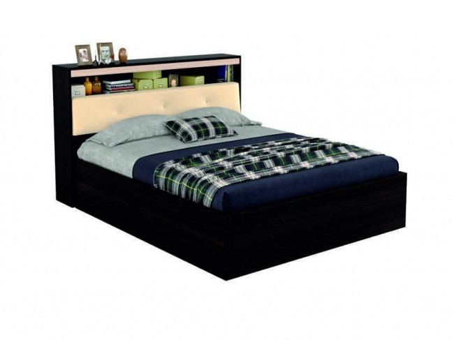 Двуспальная кровать "Виктория ЭКО-П" 1600 с мягким бло фото