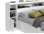 Кровать Виктория белая 160 с блоком, тумбами и ящиками от производителя