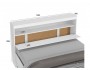 Кровать Виктория ЭКО-П белая 140 с блоком и ящиками с матрасом Г недорого
