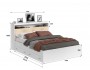 Кровать Виктория ЭКО-П белая 140 с блоком и ящиками с матрасом P недорого