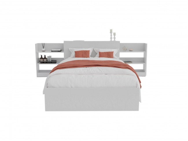 Кровать Доминика с блоком 120 (Белый) с матрасом PROMO B COCOS фото