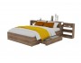 Кровать Доминика с блоком и ящиком 160 (Дуб Золотой) с матрасом  недорого