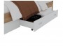 Кровать Доминика с блоком и ящиками 160 (Дуб Золотой/Белый) с от производителя
