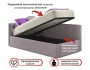 Односпальная кровать-тахта Bonna 900 лиловая с подъемным механиз недорого