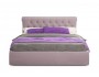 Мягкая кровать Ameli 1600 лиловая с подъемным механизмом распродажа