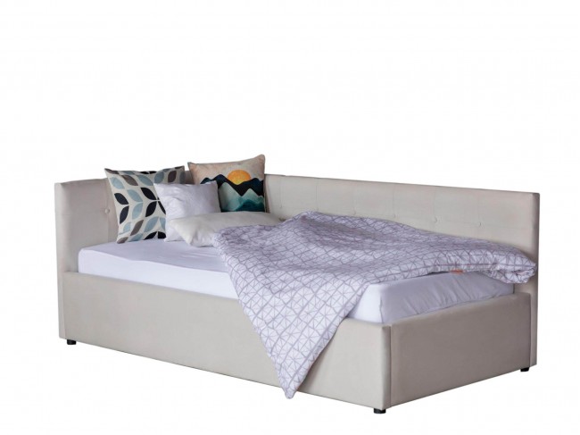 Односпальная кровать-тахта Colibri 800 беж ткань с подъемным мех фото