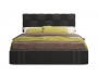 Мягкая кровать Tiffany 1600 шоколад с подъемным механизмом с мат распродажа