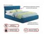 Мягкая кровать Ameli 1800 синяя с ортопедическим основанием купить