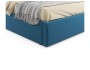 Мягкая кровать Verona 1600 синяя с ортопедическим основанием распродажа