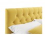 Мягкая кровать Verona 1600 желтая с ортопедическим основанием недорого
