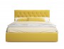 Мягкая кровать Verona 1400 желтая с подъемным механизмом недорого