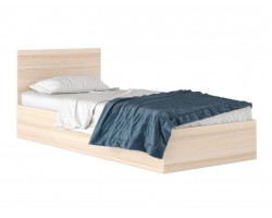 Односпальная кровать Виктория 90.2 (Дуб) с матрасом ГОСТ