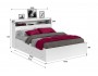 Кровать Виктория белая 180 с блоком, ящиками и 2 прикроватными т недорого