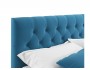 Мягкая кровать Verona 1800 синяя с подъемным механизмом недорого