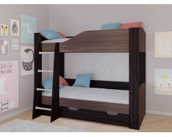 Детская кровать-домик двухъярусная Астра 2 с ящиком