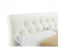 Мягкая кровать Ameli 1600 беж с подъемным механизмом с матрасом  фото