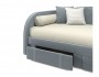 Мягкая кровать Elda 900 серая с ортопедическим основанием купить