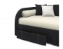 Мягкая кровать Elda 900 темная с ортопедическим основанием купить