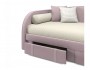 Мягкая кровать Elda 900 лиловая с ортопедическим основанием купить