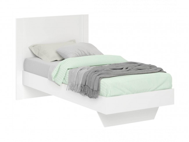 Кровать Берта 90 белая с матрасом АСТРА фото