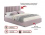 Мягкая кровать Olivia 1400 лиловая с подъемным механизмом недорого