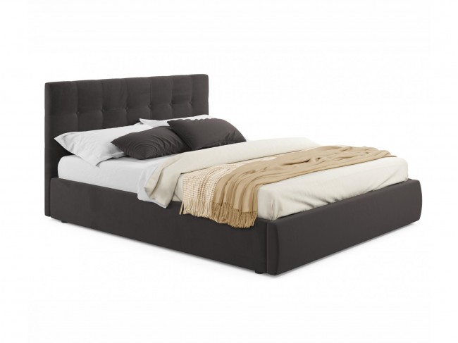 Мягкая кровать "Selesta" 1800 шоколад с подъемным меха фото