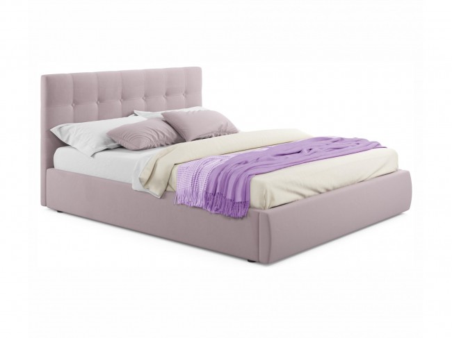 Мягкая кровать "Selesta" 1800 лиловая с подъемным меха фото