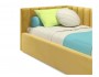 Мягкая кровать Milena 900 желтая с ортопедическим основанием недорого