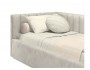 Мягкая кровать Milena 900 кожа кремовый с подъемным механизмом распродажа