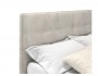 Мягкая кровать Selesta 1200 кожа кремовый с подъемным механизмом купить